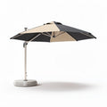 Patio umbrella with adjustable height and dual color canopy 200 x 200 x 250cm
